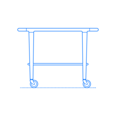 Furniture Side Tables End Tables Moller Trolley Stencil Svg Vector, Free Vectors File